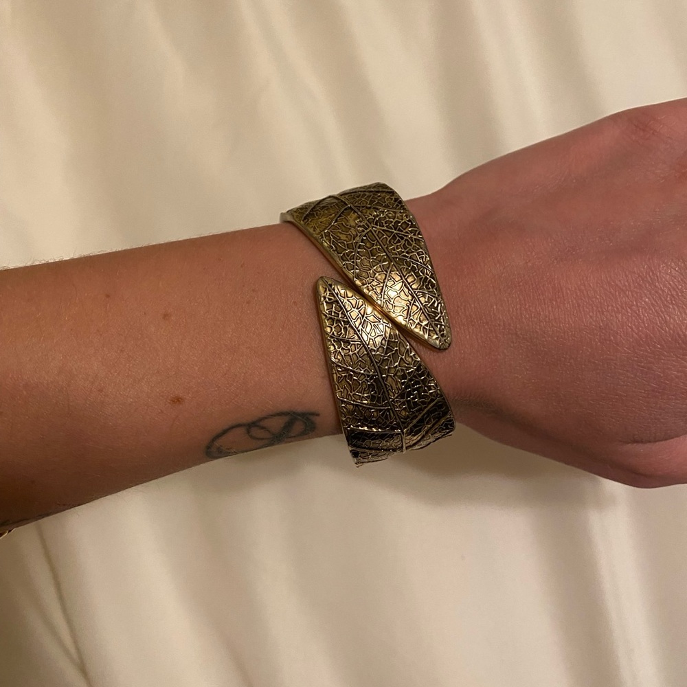 Free People Gold Leaf Bangle